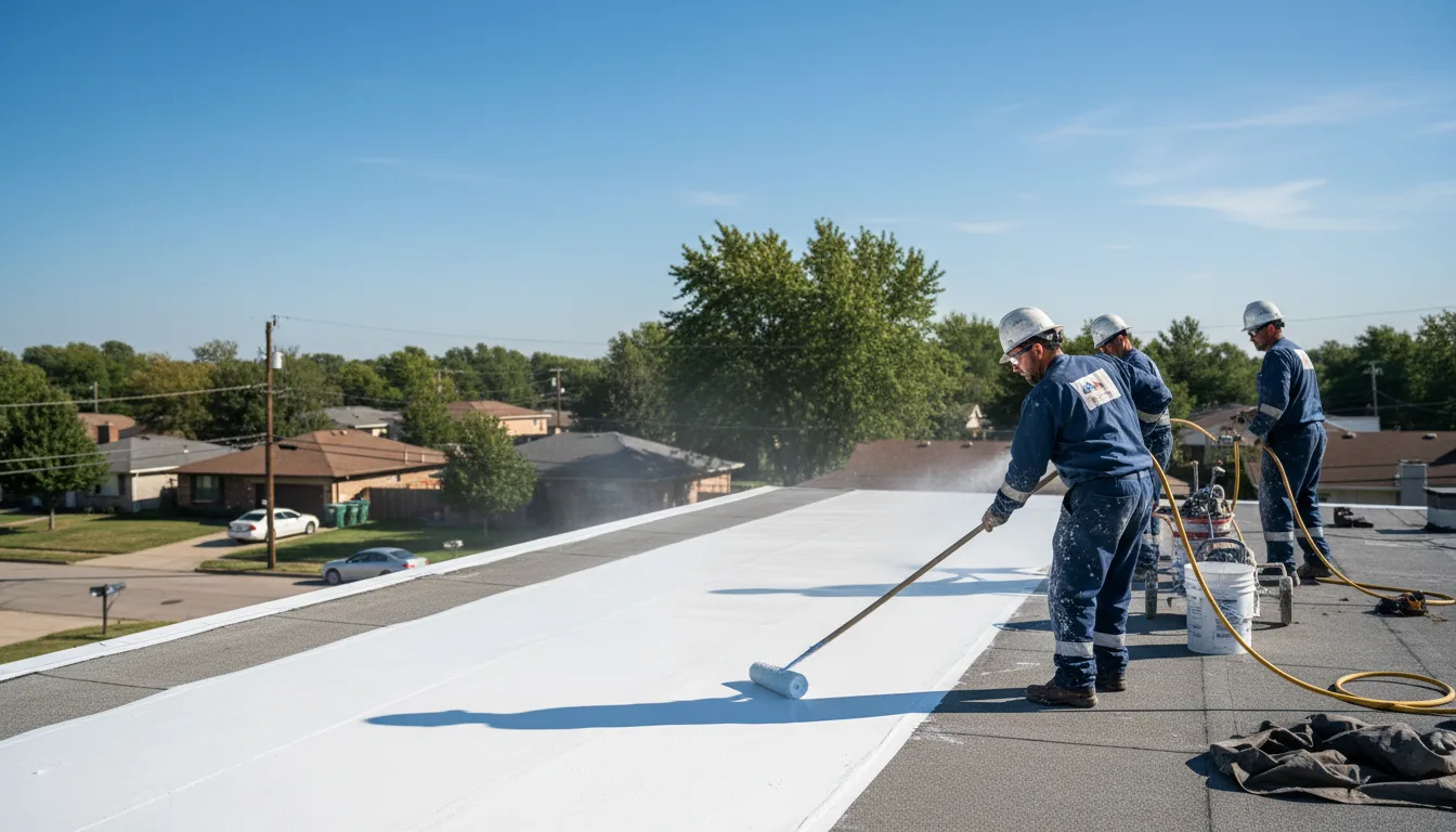 Commercial roof coating in Monterville, WV near me